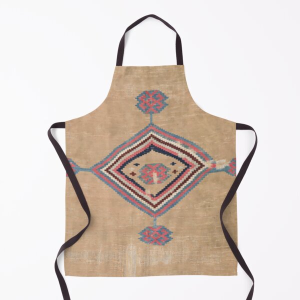 Item preview, Blush Tan and Pink Medallion // 19th Century Authentic Colorful Baby Blue Cowboy Accent Pattern designed and sold by vintagepatterns.