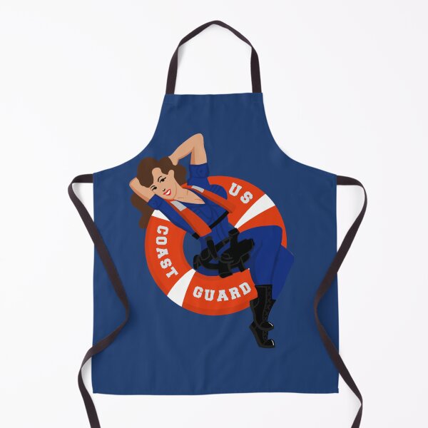 Item preview, Coast Guard Lifering Brunette Pinup designed and sold by AlwaysReadyCltv.