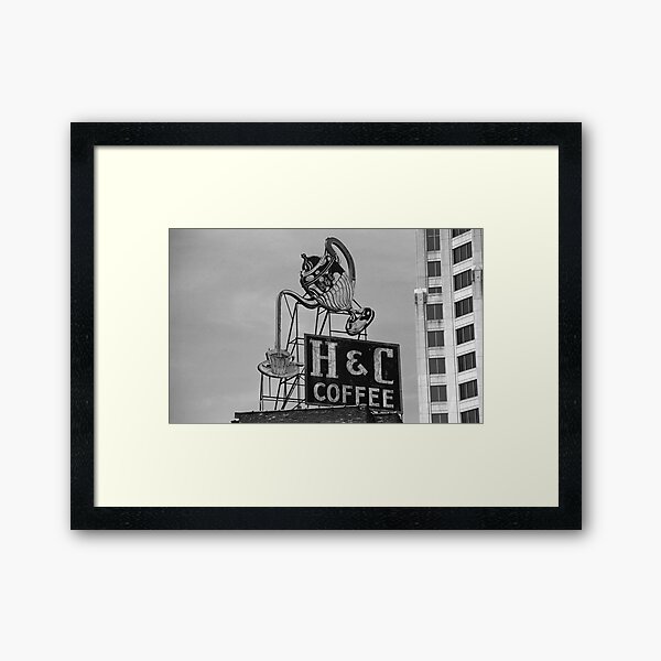 H & C Coffee Framed Art Print