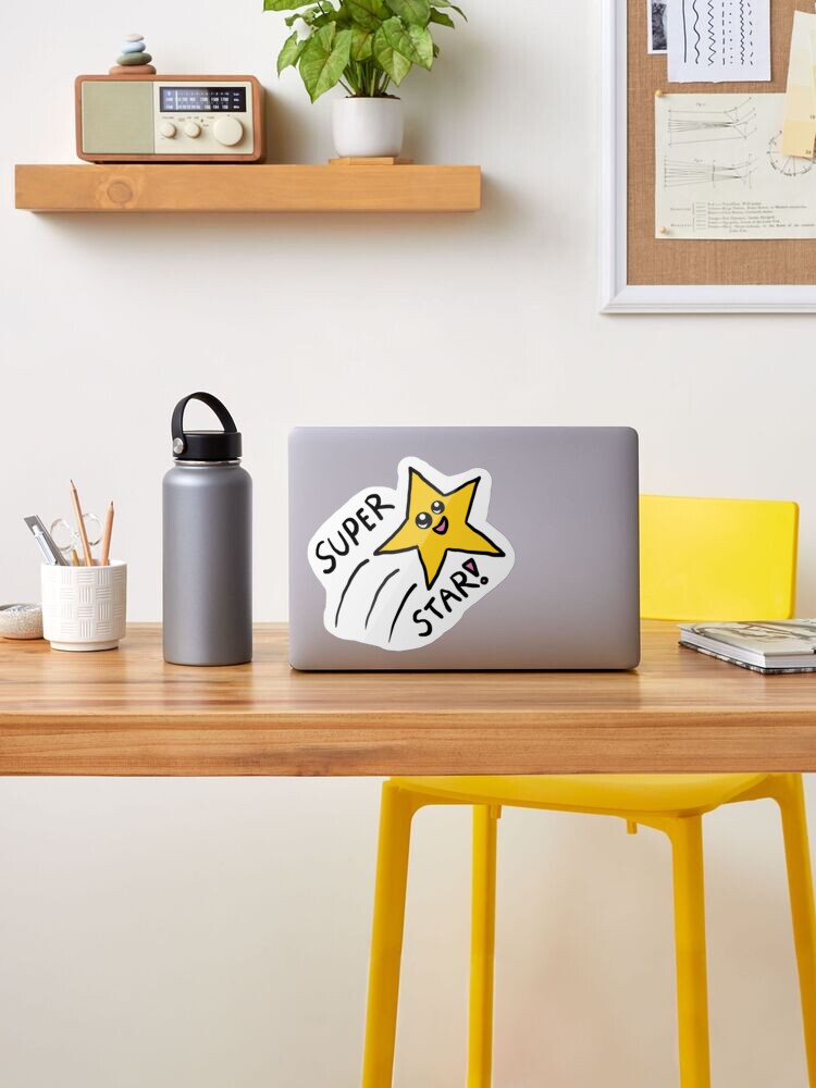 Yellow Felt Star Stickers (1.5 to 3 Inch) – Playfully Ever After