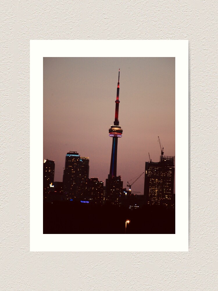 Alternate view of Toronto by Night By Yannis Lobaina Art Print