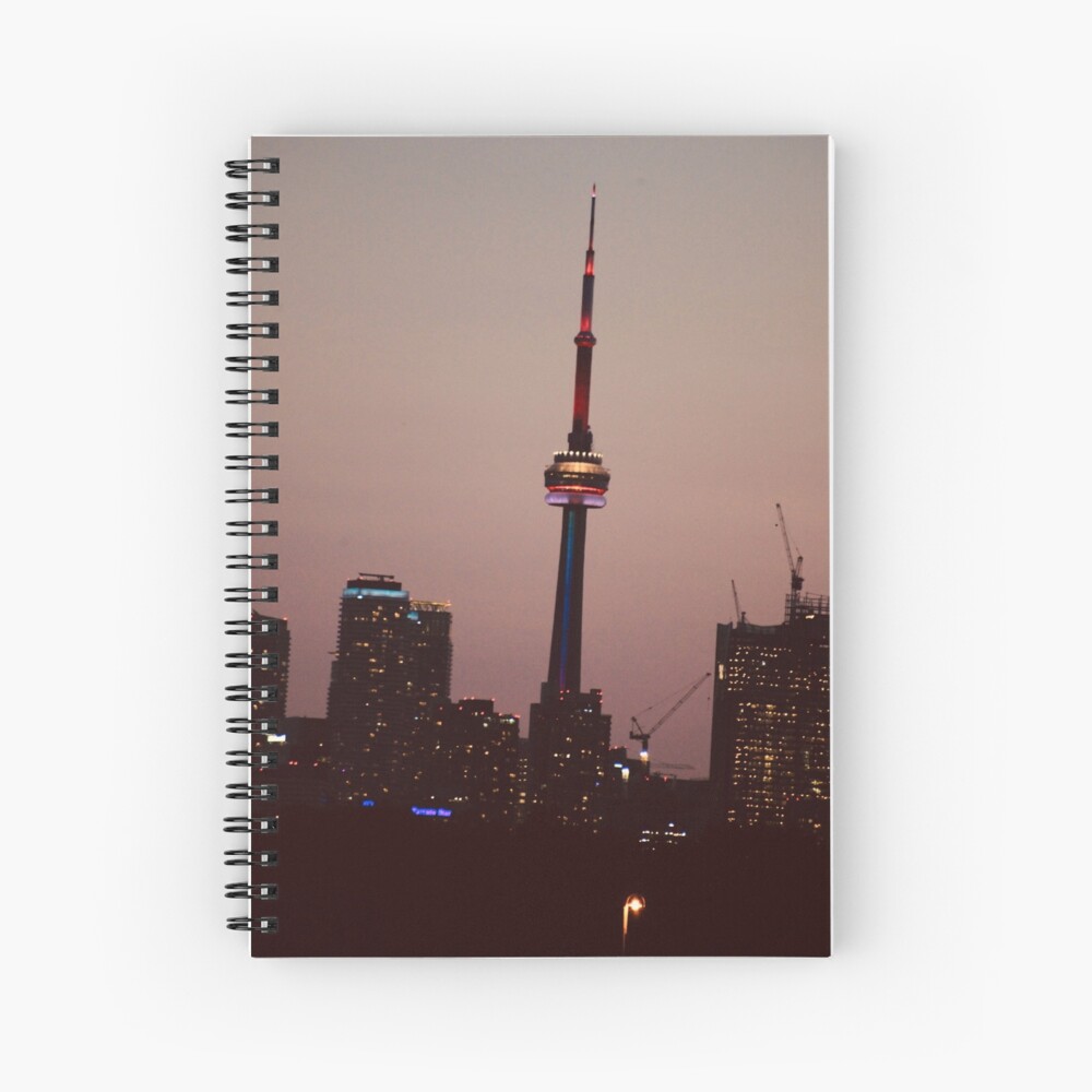 Toronto by Night By Yannis Lobaina Spiral Notebook