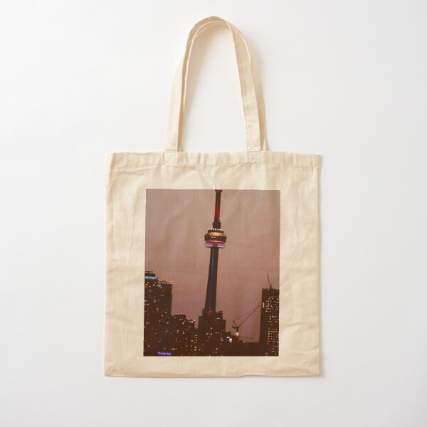 Toronto by Night By Yannis Lobaina Cotton Tote Bag