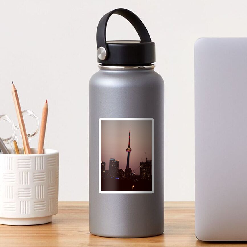 Toronto by Night By Yannis Lobaina Sticker