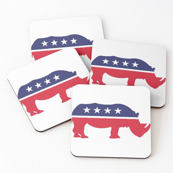 Item preview, Nobody for president Rhino Party  designed and sold by Funny-Vintage.