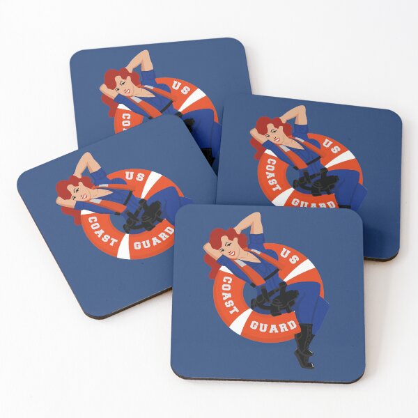 Item preview, Coast Guard Lifering Red Pinup designed and sold by AlwaysReadyCltv.