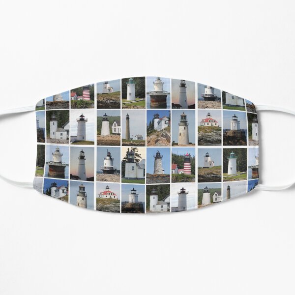 Lighthouses of Maine Flat Mask