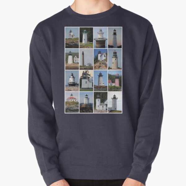 Lighthouses of Maine Pullover Sweatshirt