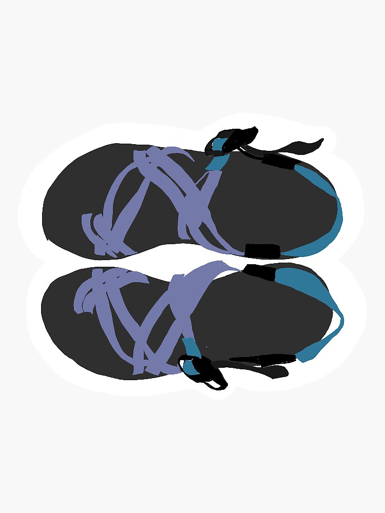 Adorable Chaco Sandal Show sticker design