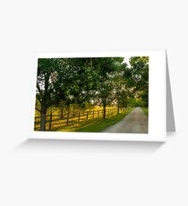Country Road Greeting Card