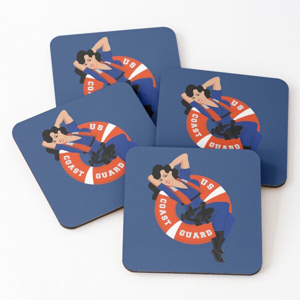 Item preview, Coast Guard Lifering Black Pinup designed and sold by AlwaysReadyCltv.