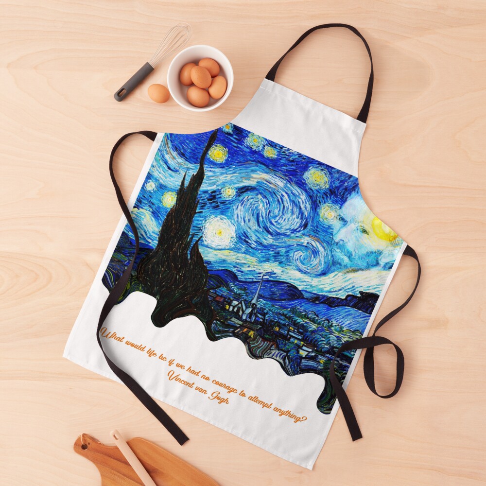 Van Gogh Starry Night: One Design, On Everything — Apron