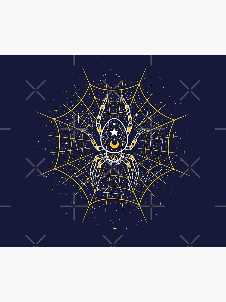 Celestial Spider on Starry Web by MaryCapaldi