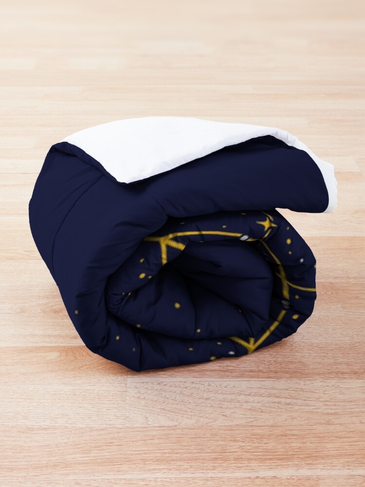 Alternate view of Celestial Spider on Starry Web Comforter