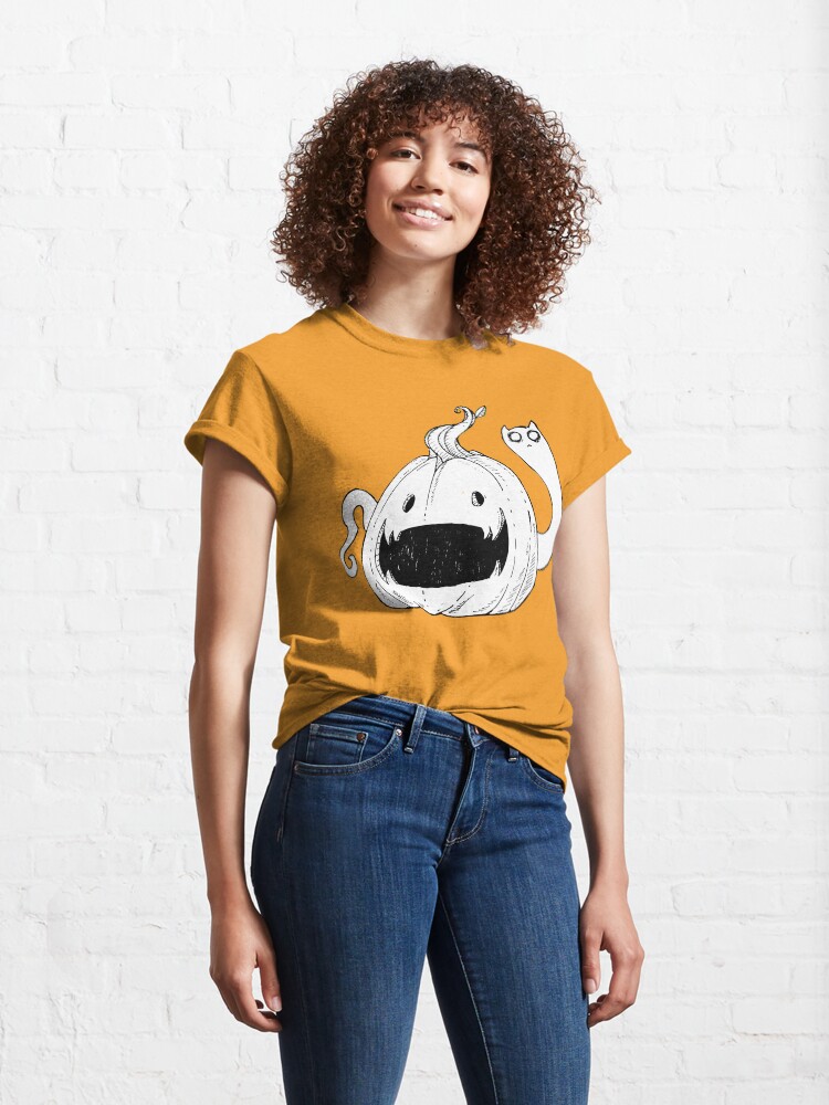 Alternate view of Pumpkin Spirit (White) Classic T-Shirt