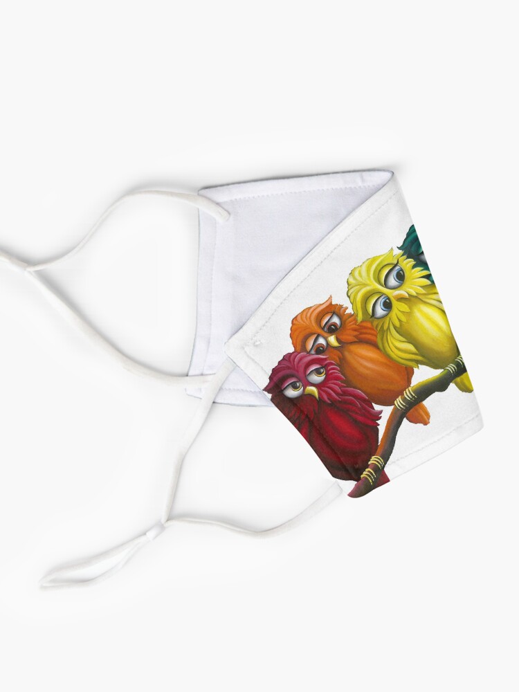 Alternate view of Rainbow Owls Mask
