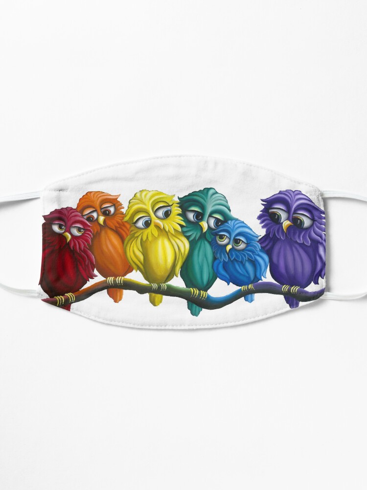 Alternate view of Rainbow Owls Mask