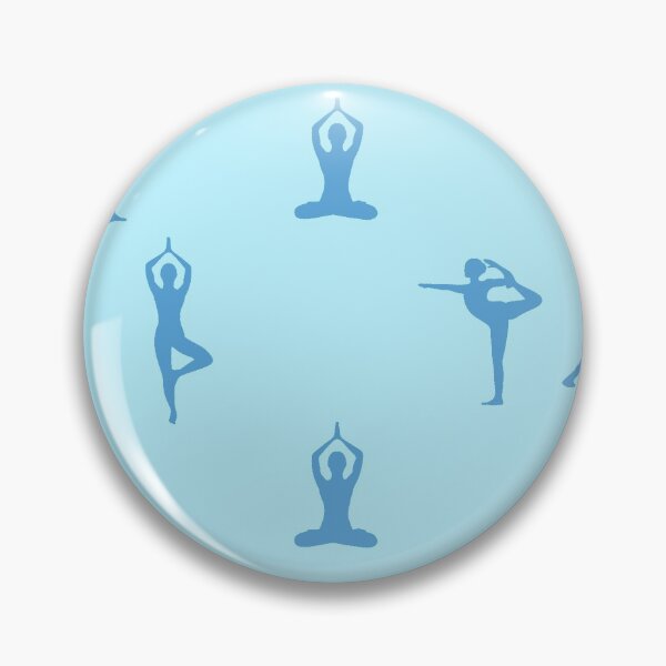 Item preview, 4 Yoga Poses in blue designed and sold by Rocky Designs.