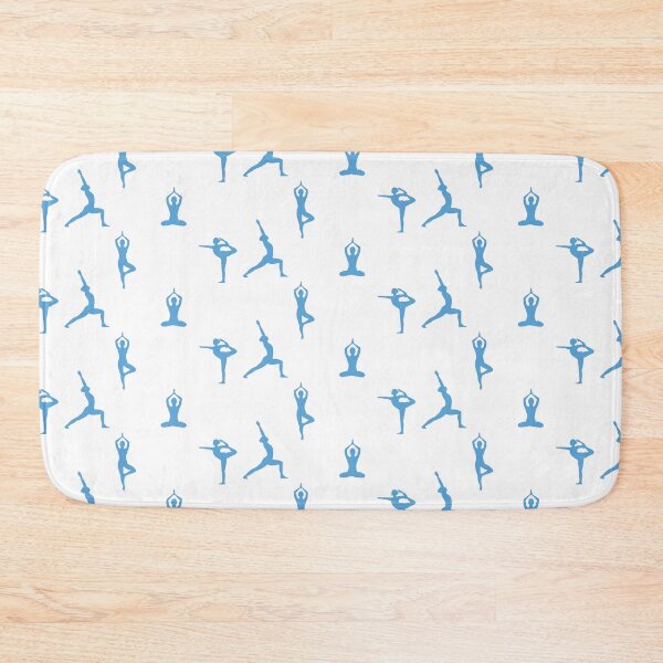 Item preview, 4 Yoga Poses in blue designed and sold by Rocky Designs.