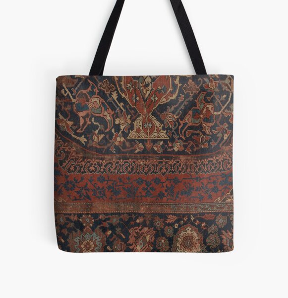 Item preview, Boho Chic Dark III // 17th Century Colorful Medallion Red Blue Green Brown Ornate Accent Rug Pattern designed and sold by vintagepatterns.