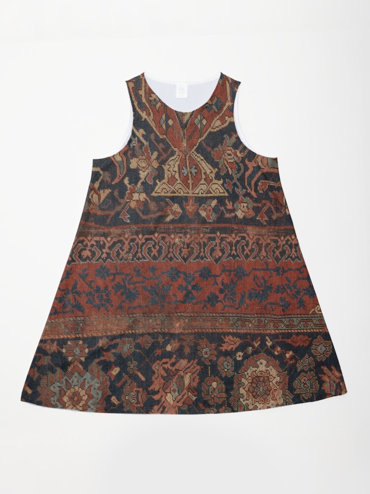 Boho Chic Dark III // 17th Century Colorful Medallion Red Blue Green Brown Ornate Accent Rug Pattern" A-Line Dress for Sale by vintagepatterns | Redbubble Boho Chic Dark III // 17th Century Colorful Medallion Red Blue Green Brown Ornate Accent Rug Pattern" A-Line Dress for Sale by vintagepatterns | Redbubble