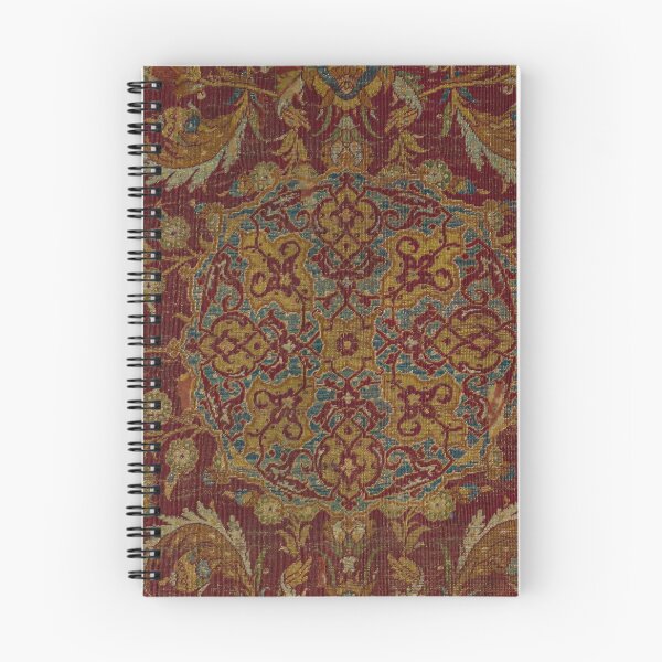 Artikelvorschau, Boho Funky II // Distressed Rot Grün Blau Blumig Bunt Verziertes Teppichmuster aus dem 16. Jahrhundert entworfen und verkauft von vintagepatterns.