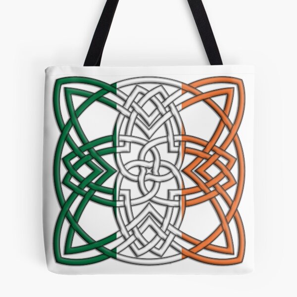 Item preview, Celtic Knot over Irish Flag designed and sold by Susan Segal.