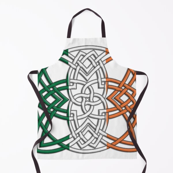 Item preview, Celtic Knot over Irish Flag designed and sold by Susan Segal.