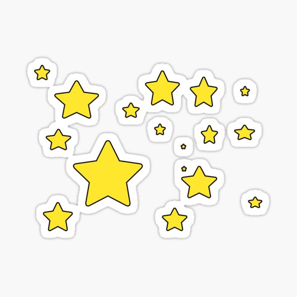 "large star sticker pack " Sticker for Sale by stickersbyellam Redbubble