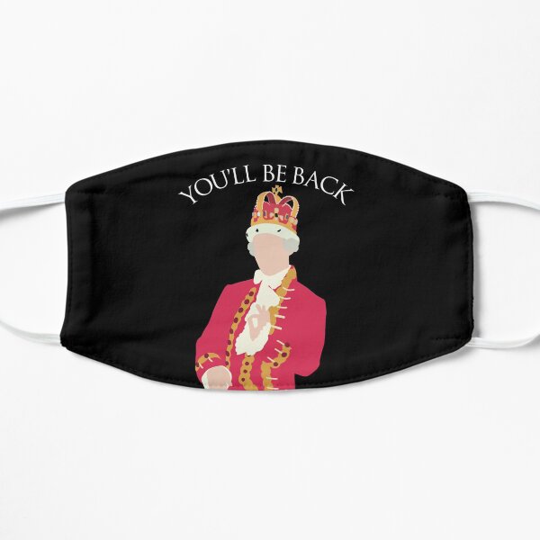 Hamilton Musical King George Silhouette Flat Mask