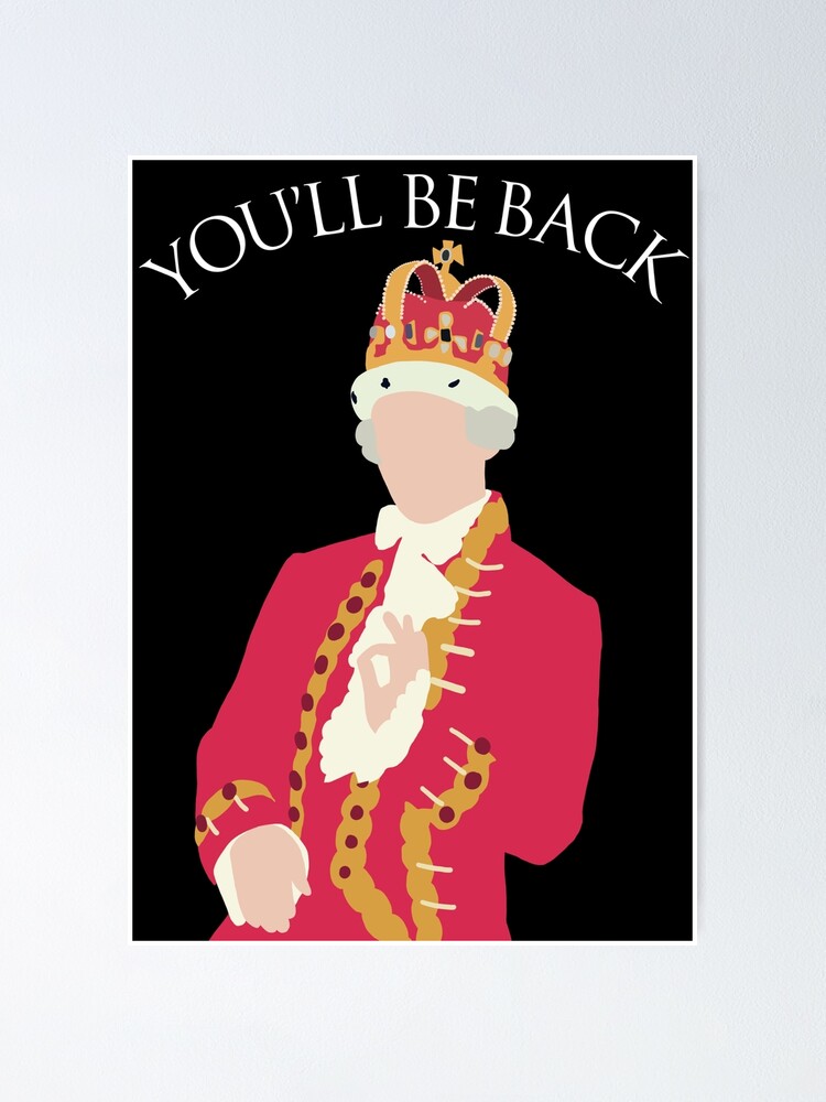 Hamilton Musical King George Silhouette Poster Von Dragraceuk Redbubble