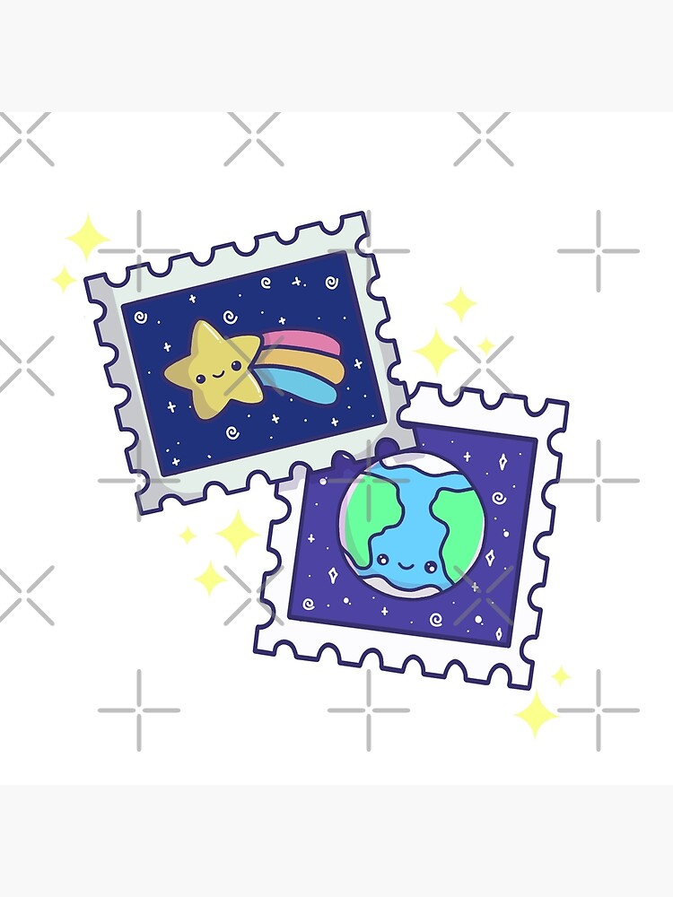 “Kawaii Space Stamps” Poster by lulubeeart | Redbubble
