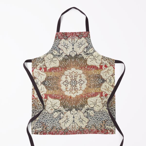Item preview, Botanical Embroidery I // Flowery Colorful Red Blue Green Yellow Tan Ornate Accent Rug Pattern designed and sold by vintagepatterns.