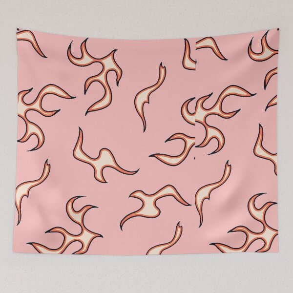 Item preview, pastel pink flames designed and sold by simptrash.