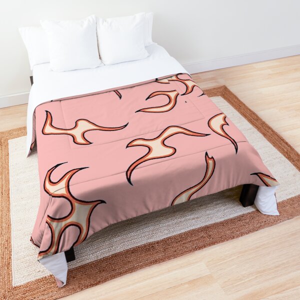 pastel pink flames Comforter