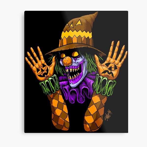 Scareclown Metal Print