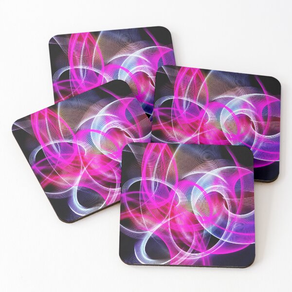Item preview, Abstract Swirls Hot Pink & White designed and sold by Patti Needham.