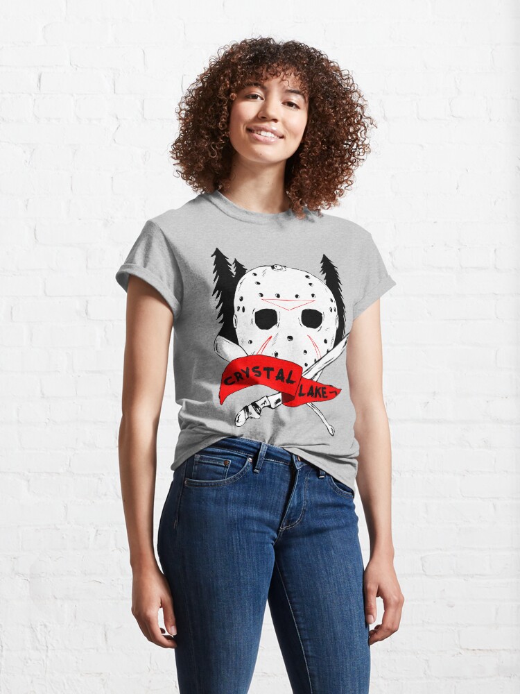 Alternate view of Crystal Lake Cross Classic T-Shirt