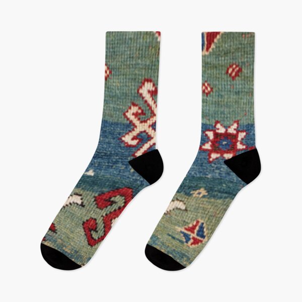 Artikelvorschau, Chevron Stars II // Buntes Stahlblau Hellgrün Blaugrün Kariertes verziertes Akzentmuster des 19. Jahrhunderts entworfen und verkauft von vintagepatterns.