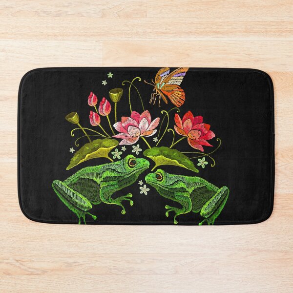 Item preview, Pink Florals and Frogs designed and sold by roseglasses.