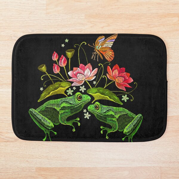 Item preview, Pink Florals and Frogs designed and sold by roseglasses.