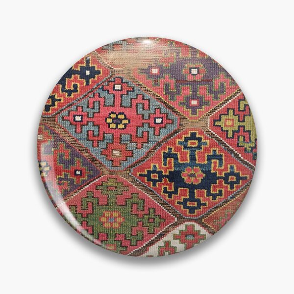 Item preview, Colorful Diamond Stars // 19th Century Colorful Ornate Accent Pattern designed and sold by vintagepatterns.