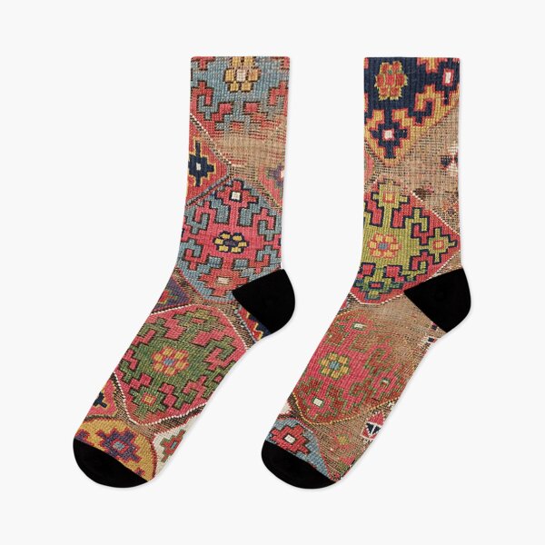 Item preview, Colorful Diamond Stars // 19th Century Colorful Ornate Accent Pattern designed and sold by vintagepatterns.
