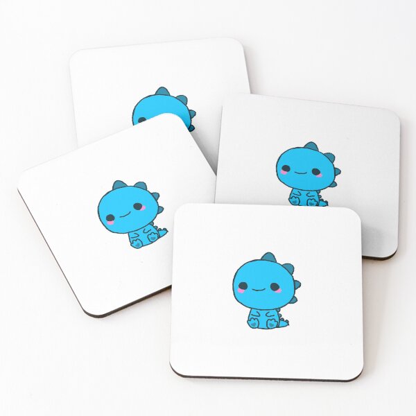 Item preview, cute blue dino designed and sold by pizzarolls0607.
