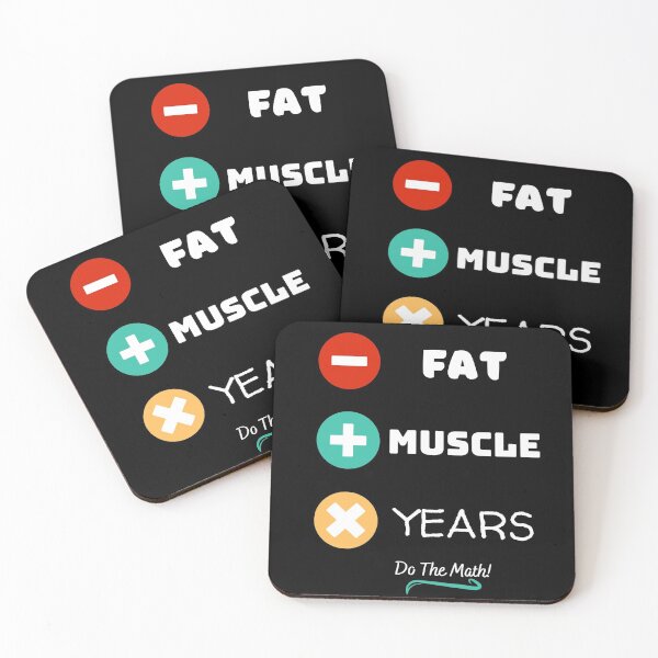 Item preview, SUBTRACT FAT, ADD MUSCLE, MULTIPLY YEARS designed and sold by CoachEkong.