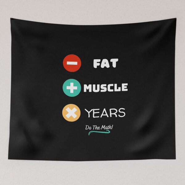 Item preview, SUBTRACT FAT, ADD MUSCLE, MULTIPLY YEARS designed and sold by CoachEkong.