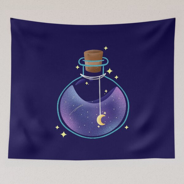 Item preview, Galaxy Moon Potion designed and sold by lulubeeart.