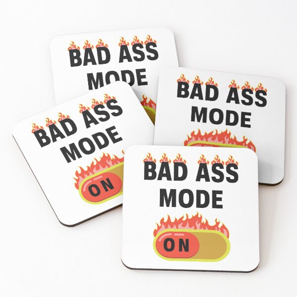 Item preview, Bad Ass Mode On in Black designed and sold by LotusBlue77.