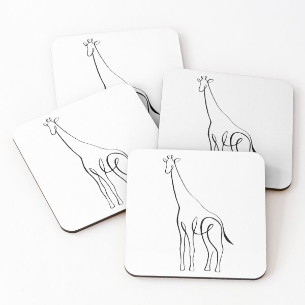 Item preview, One Line Giraffe, Minimal Line Art designed and sold by KaelaRebeccaArt.