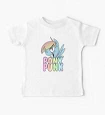 RAINBOW DASH PONY PUNK Baby Tee